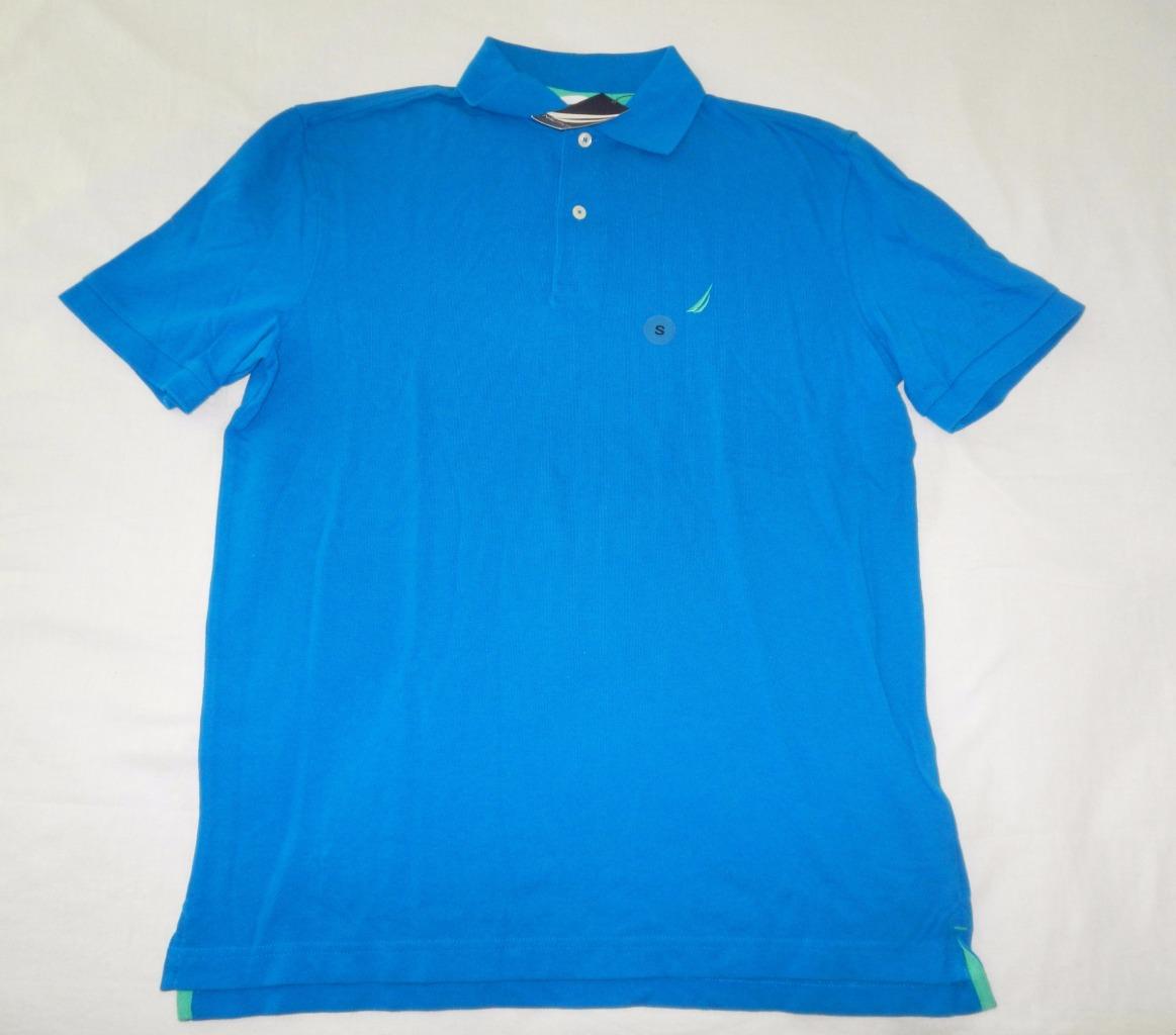 New Men s Nautica Polo Shirts In Blue Size S Or Red Size XS NWT 