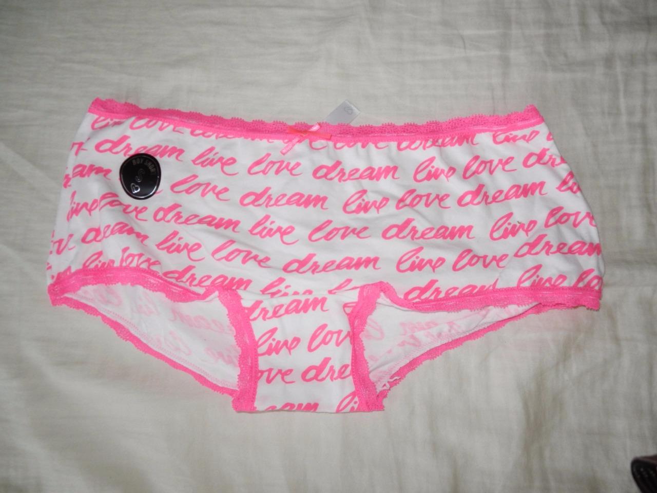 New Women's Live Love Dream Underwear Sizes XS, S, M Many Styles