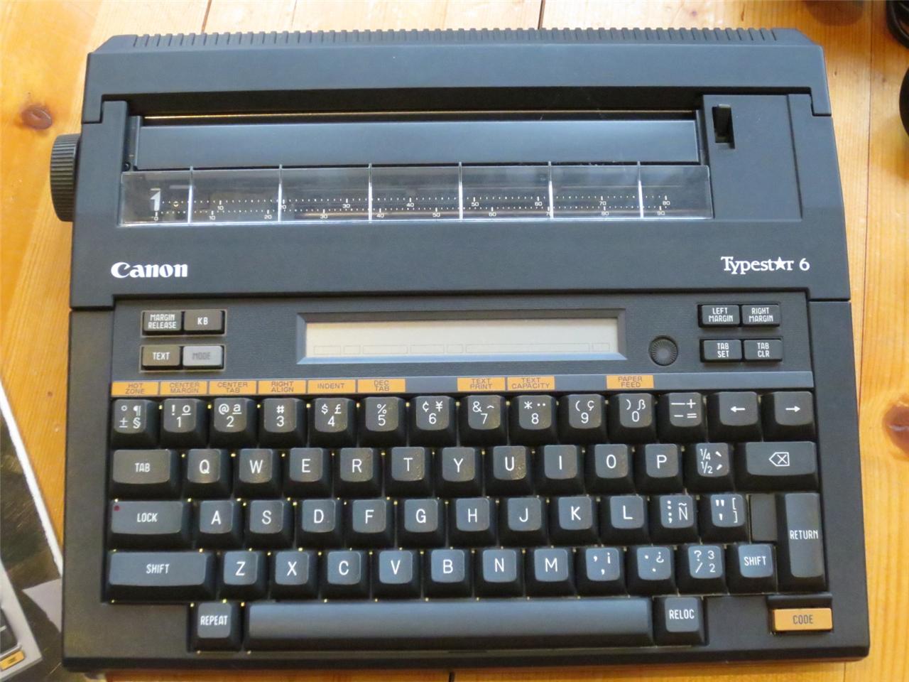 CANON TYPESTAR 6 Vintage Collectable Electronic Typewriter