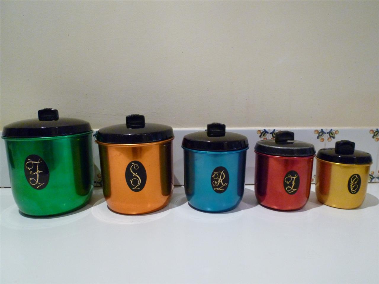 SET VINTAGE FuNkY RETRO 60's ATOMIC ANODISED Jason Model Maid STORAGE