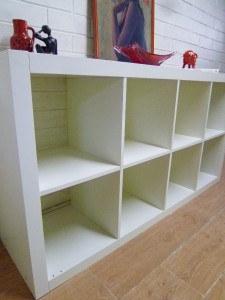MOD IKEA 'Expedit' CUBE White BOOKCASE DISPLAY SHELF CUBE ...