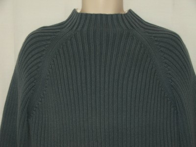 Mens Banana Republic Grayish Blue Turtleneck Sweater M