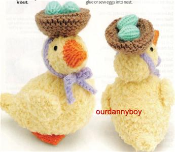 ALAN DART~ Toy Doll Knitting Pattern ~ EASTER BONNET ...