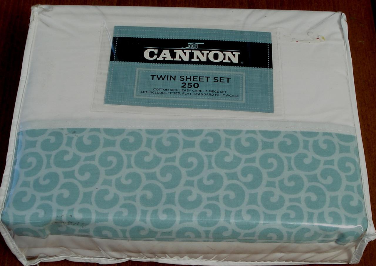 Cannon 250 Thread Count Cotton Blend Sheet Set CHOOSE SIZE BRAND NEW