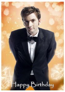 David Tennant Birthday Greetings Card - Personalised | eBay