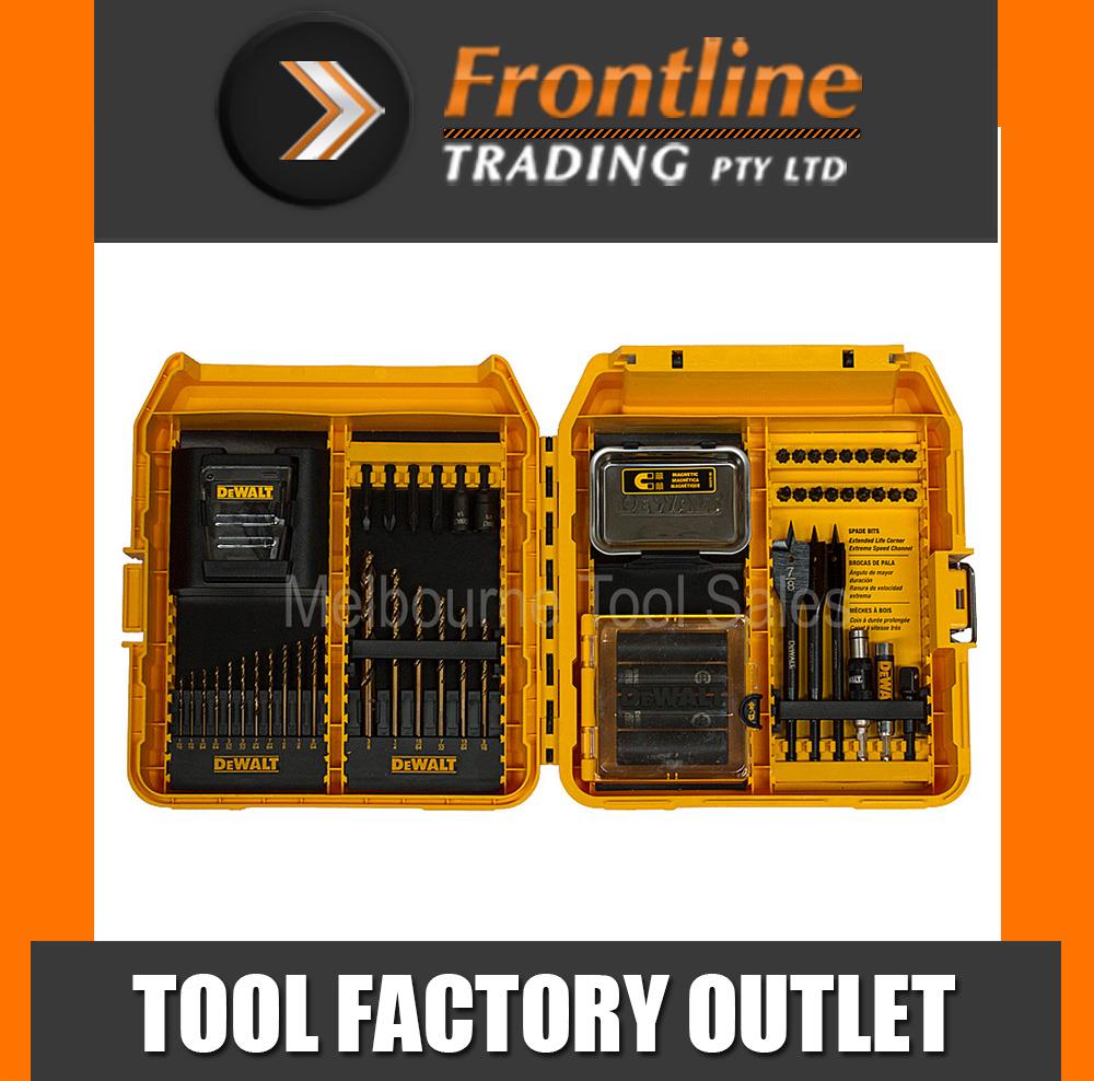 DEWALT DW2583 65 PIECE DRILL DRIVER ACCESSORY BIT SET IN CASE eBay