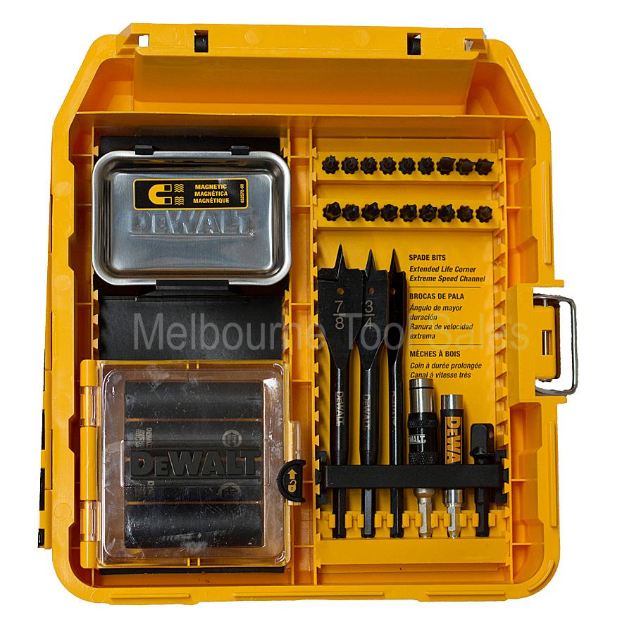 DEWALT DW2583 65 PIECE DRILL DRIVER ACCESSORY BIT SET IN CASE eBay