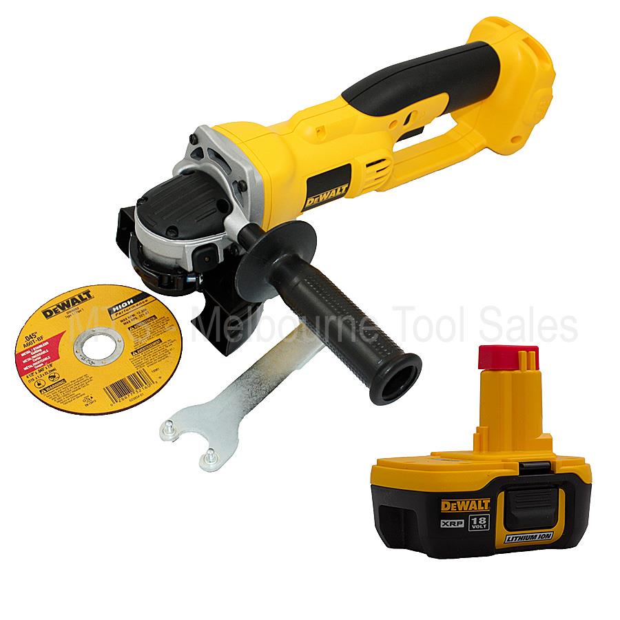 Dewalt DC411 XRP 18V Cordless Angle Grinder Nano Base DC410 with DC9182