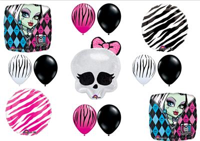 Skull Baby Shower Decorations on High Birthday Party Balloons Zebra Skullette Badge Decorations Favors