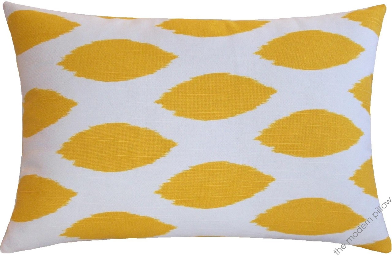 12x18" MUSTARD YELLOW CHIPPER decorative throw pillow cover