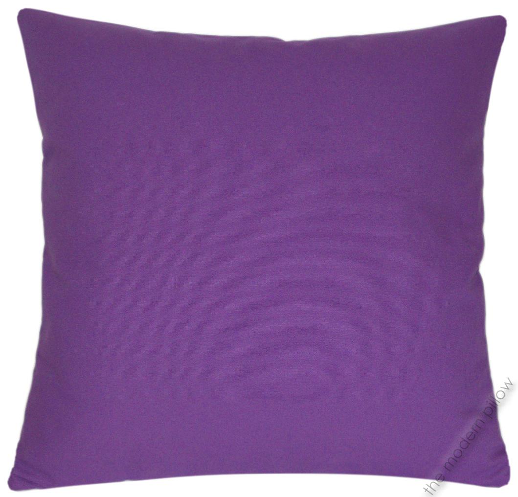 Purple Violet Solid Decorative Throw Pillow Cover/Cushion Cover/Cotton/20x20