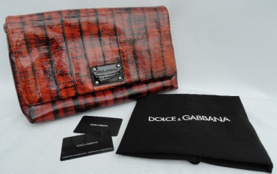 Oversized Clutch on Bn Auth Dolce Gabbana Leather Bag Oversized Clutch Ebay