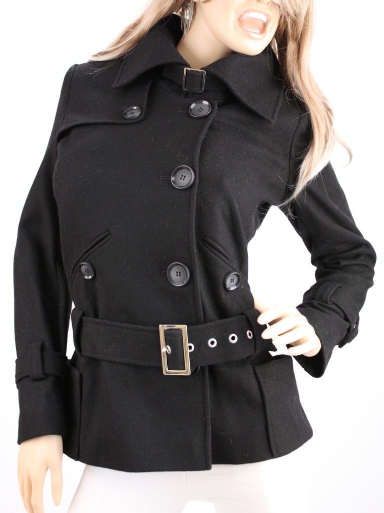 Victoria's Secret Drop Waist Belted Wool Coat eBay