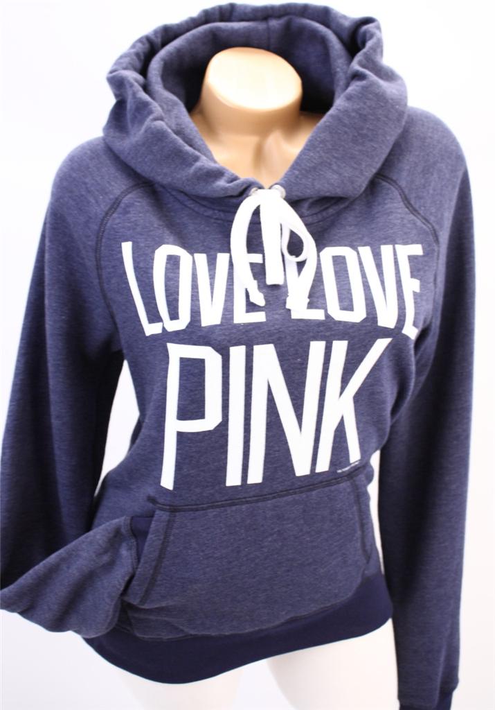 Victoria's Secret LOVE PINK Pullover Hoodie Sweatshirt NWT | eBay