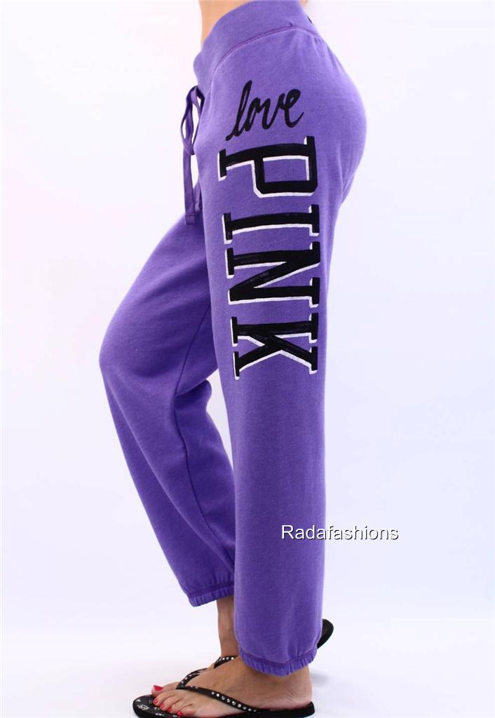 Victoria's Secret LOVE PINK Signature Fit Campus Logo Sweat Pants