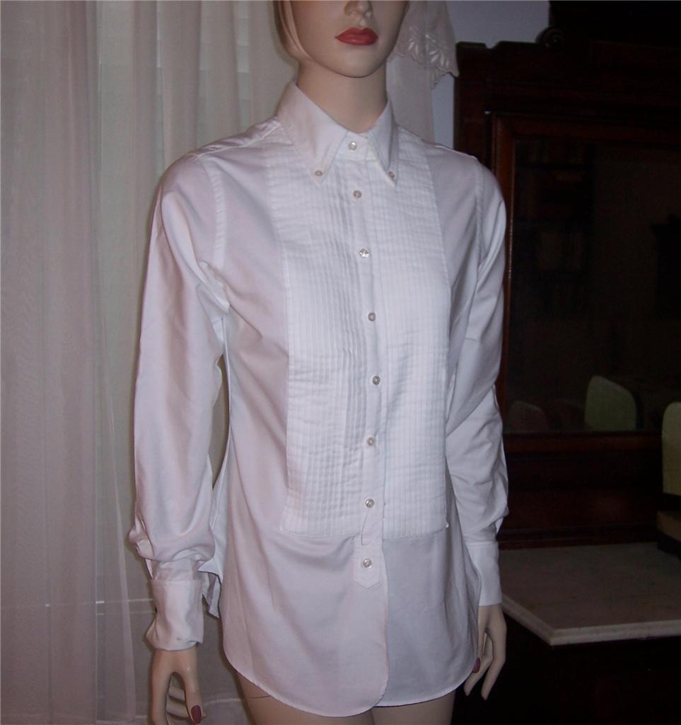 Womens White Tuxedo Shirt Agbu Hye Geen