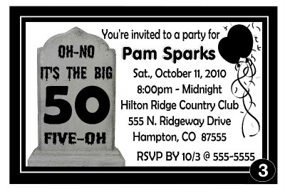 Over The Hill 40th 50th 60th Birthday Party Invitations Ebay