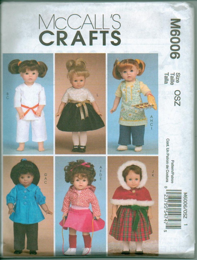 McCall's American Girl 18" Doll Clothes Sewing Pattern eBay