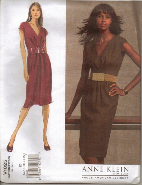 vogue sewing pattern anne klein new york american designer