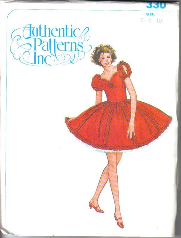 Ladies Square Dance Dress Authentic Patterns Sewing Pattern Misses Size