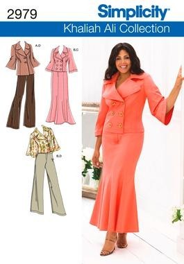 Simplicity Khaliah Ali Collection Sewing Pattern Womens Full Figure Plus Size - Picture 11 of 28
