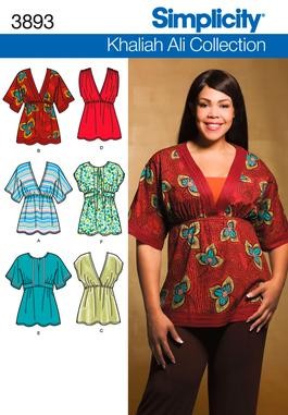 Simplicity Khaliah Ali Collection Sewing Pattern Womens Full Figure Plus Size - Picture 16 of 28