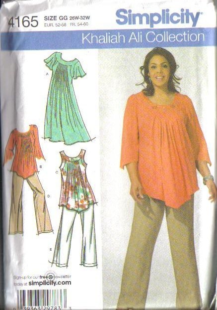 Simplicity Khaliah Ali Collection Sewing Pattern Womens Full Figure Plus Size - Picture 22 of 28