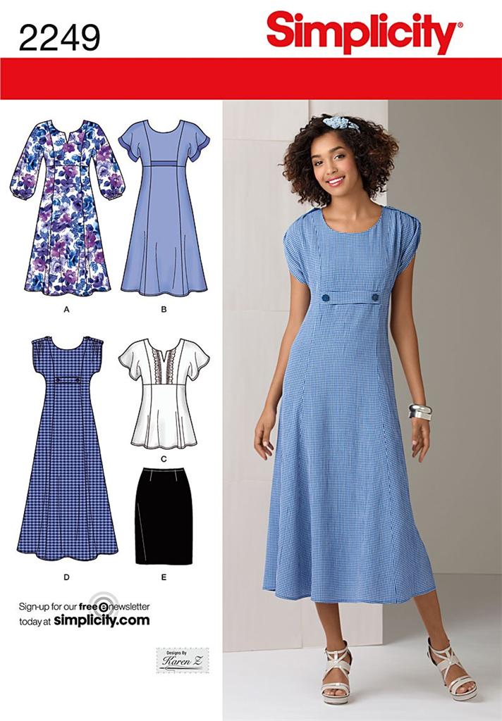 New Simplicity Plus Size Sewing Patterns Womens Size 20W 22W 24W 26W 