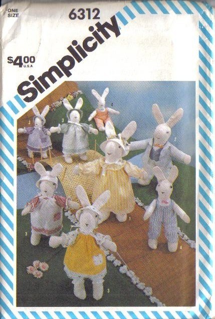 simplicity stuffed bunny pattern