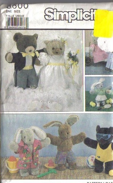 simplicity stuffed bunny pattern