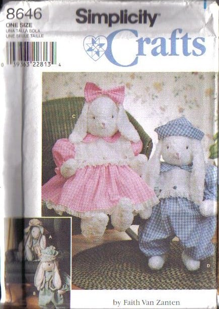 simplicity stuffed bunny pattern