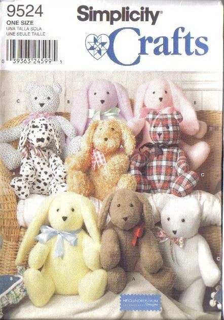 simplicity stuffed bunny pattern