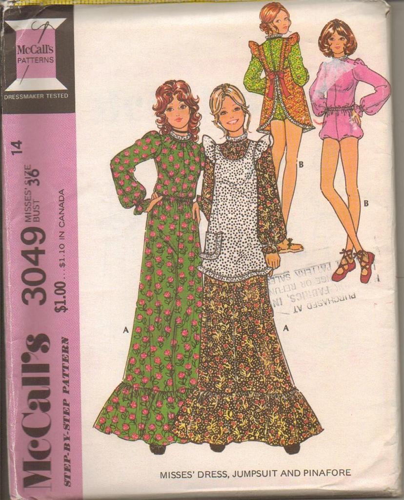 Vintage 1970's Mccalls Sewing Pattern Misses Size 14 Bust 36 Uncut Your ...