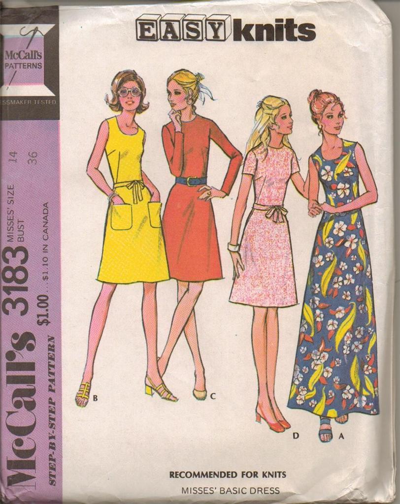 Vintage 1970s Mccalls Sewing Pattern Misses Size 14 Bust 36 Uncut Your