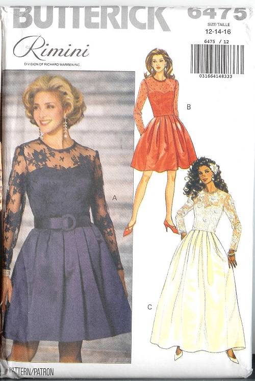 OOP Butterick Sewing Pattern Misses Formal Prom Party Dress Gown You Pick 