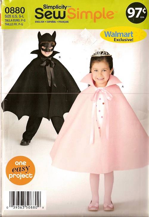 Halloween Costume Simplicity Sewing Pattern Infant Toddler Kids Size