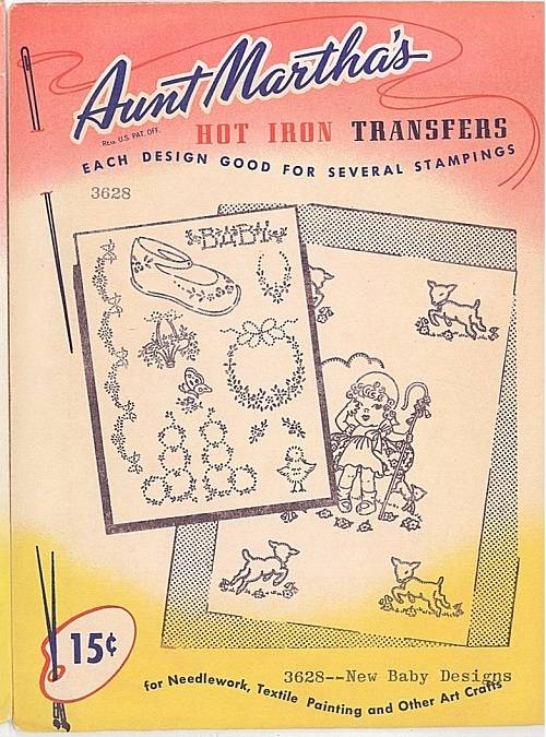 Vintage AUNT MARTHAS Embroidery Transfer Pattern Original Uncut You