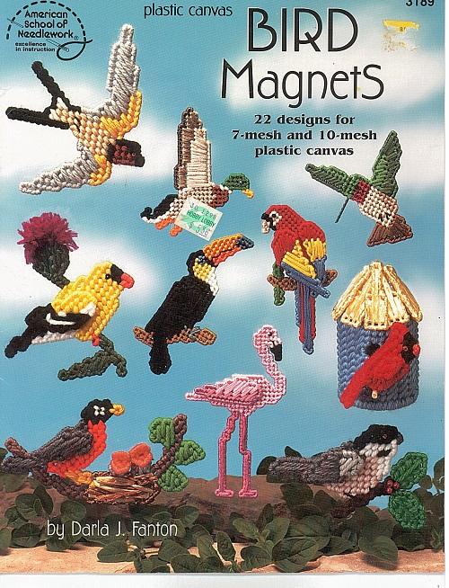 American School of Needlework Plastic Canvas Pattern Book Leaflet