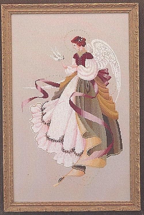 Lavender & Lace Victorian Angel Cross Stitch Chart Pattern You Pick eBay