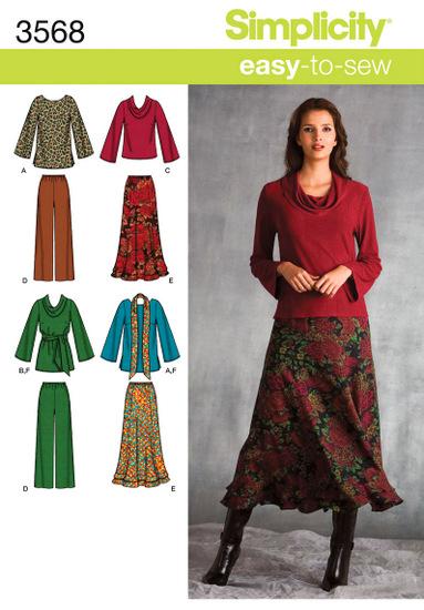 Simplicity Sewing Pattern Plus Size Separates Wardrobe Misses Women You Pick 