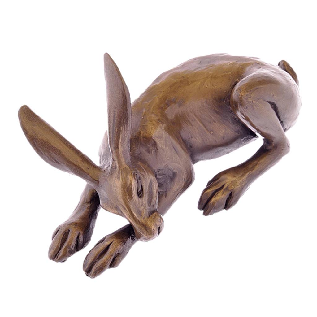 Sleeping Hare Figurine Statue Cold Cast Bronze AWESOME Made in UK eBay