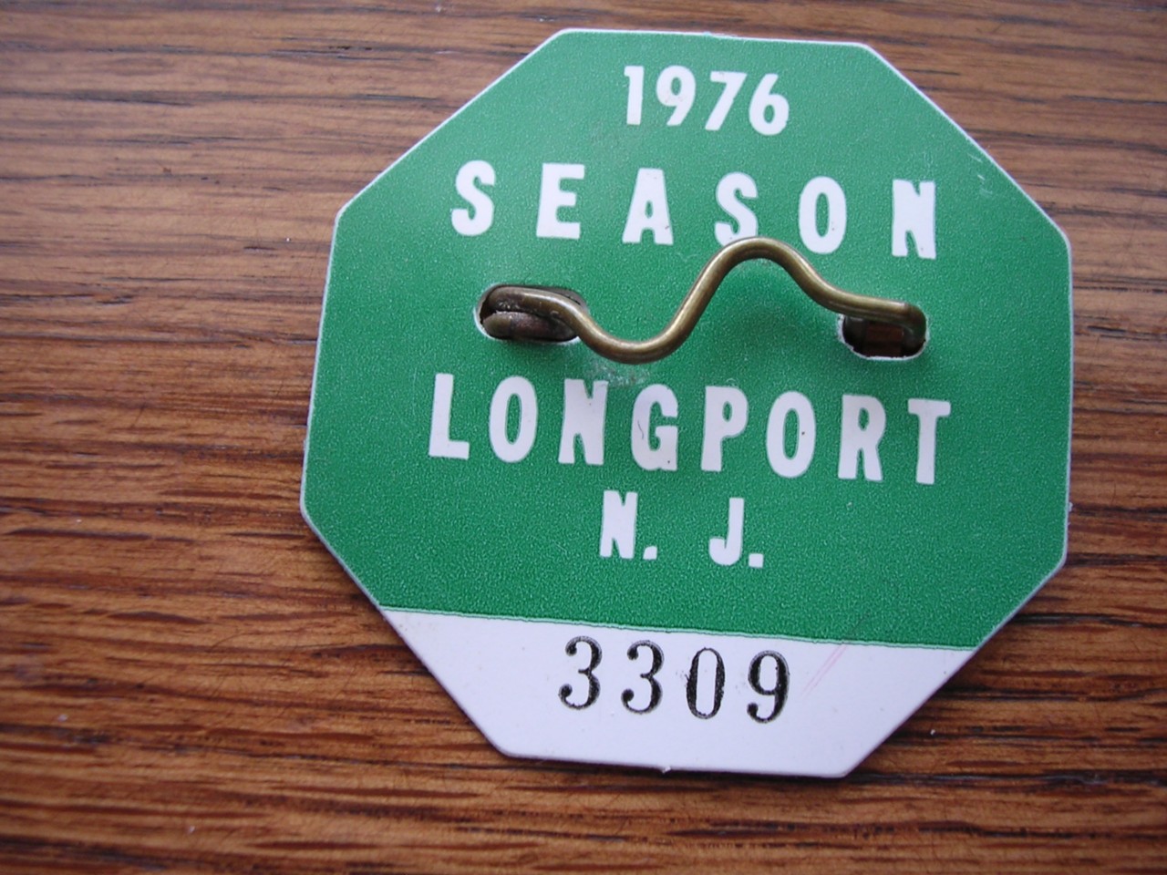 ORIGINAL 1976 LONGPORT BEACH NEW JERSEY BEACH TAG BADGE eBay