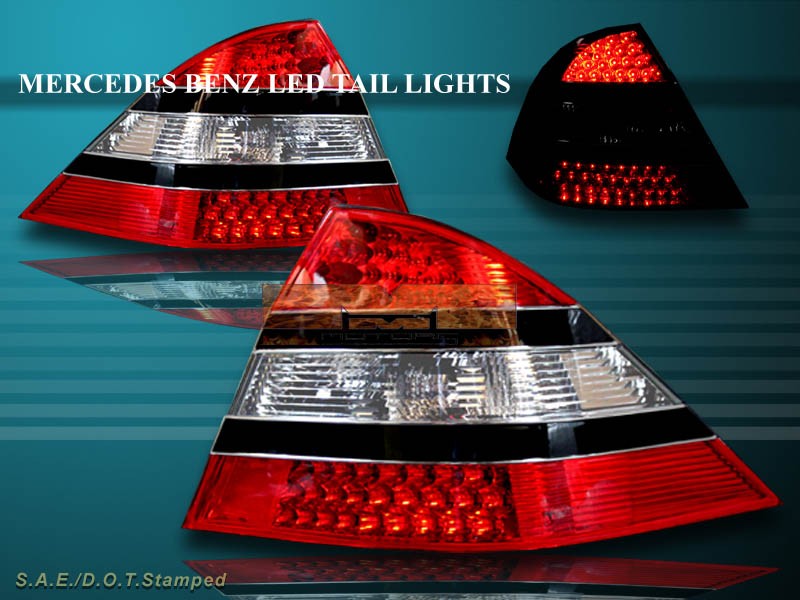 Buy 0005 BENZ W220 SCLASS S430/S500/S600/S55 AMG LED TAIL LIGHTS RED