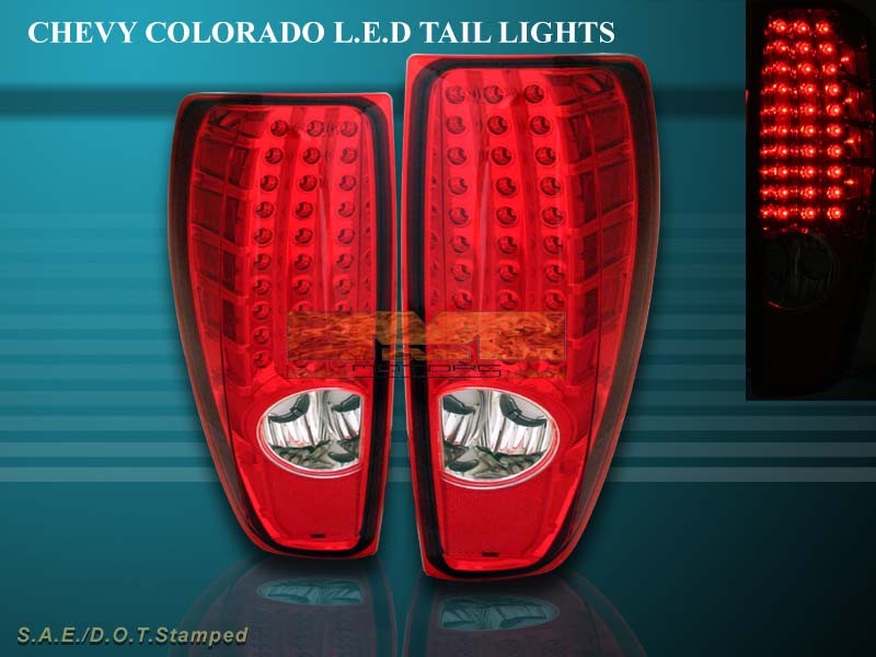 Rear Light Red Smoked Tail Lights For 2004-2012 Chevy Colorado - Foto 7