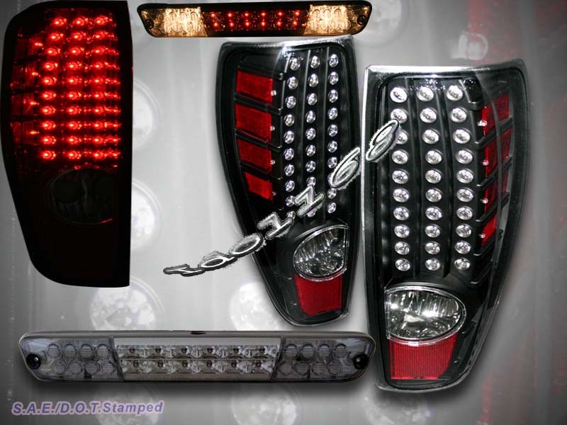 0409 CHEVY COLORADO / GMC CANYON LED TAIL LIGHTS BLACK + LED BRAKE