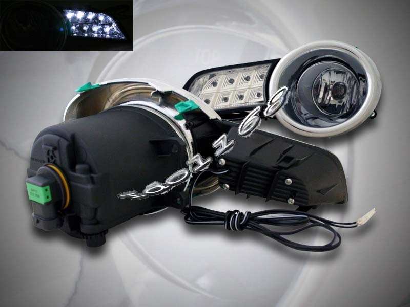 20082010 TOYOTA HIGHLANDER CLEAR FOG LIGHTS + SWITCH + WIRE + LED