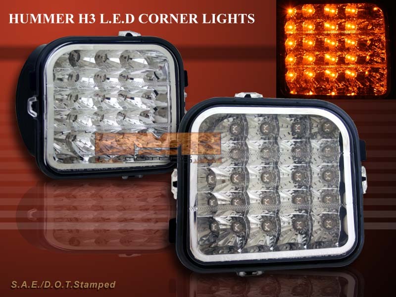 Buy 0609 HUMMER H3 LED EURO CLEAR CORNER SIGNAL LIGHTS NEW in Santa Fe