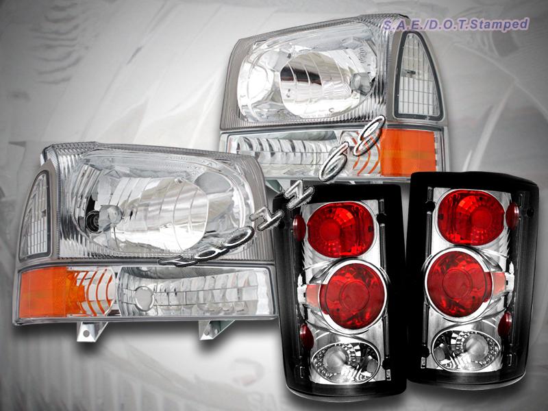 2000 2004 Ford Excursion Clear Headlights Amp Corner Set