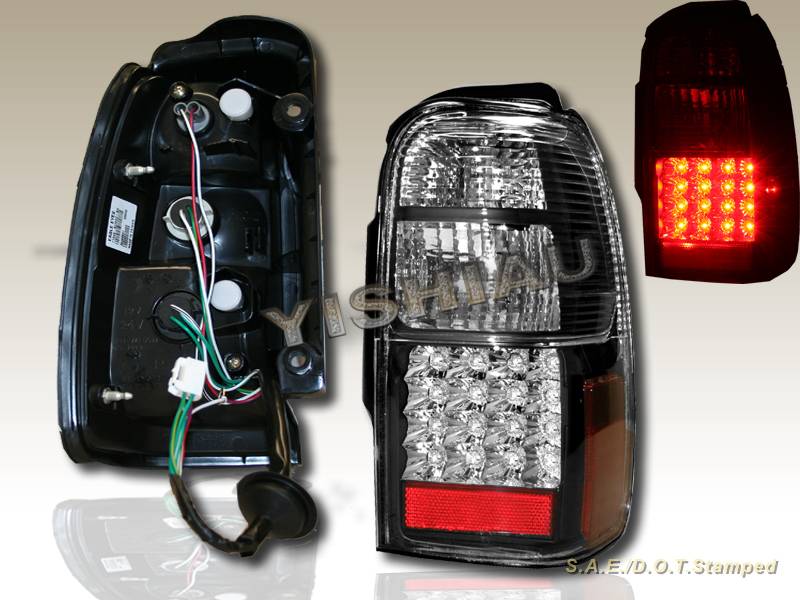 1996 2000 Toyota 4runner Led Tail Lights Black Ebay