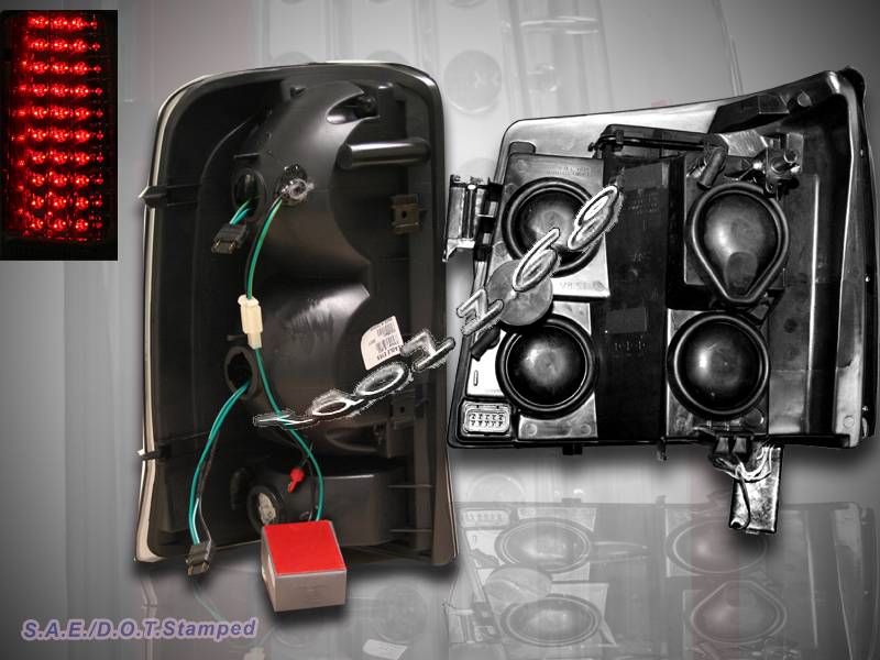 2002 Cadillac Escalade Halo Ccfl Projector Black